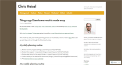 Desktop Screenshot of chrisheisel.com