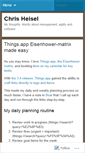 Mobile Screenshot of chrisheisel.com